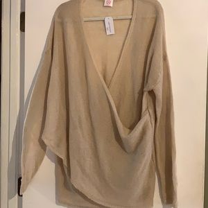 Neutral Wrap Sweater